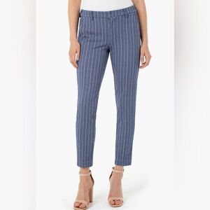 Liverpool Navy and White Patterned Pants